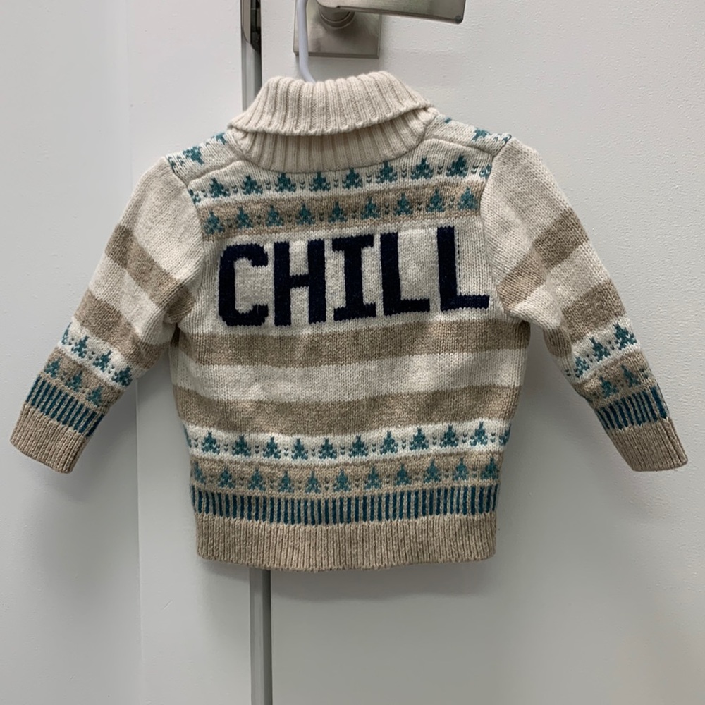 Baby Gap Cowl Neck “chill” sweater - size 6-12 months
